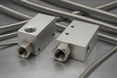 Vacuum Generator For Pneumatic Systems With G1/8 Inlet And Outlet Ports Aluminum Alloy Body High Flow No Leak Exhaust Vacuum Source For Industrial Automation Two Pack