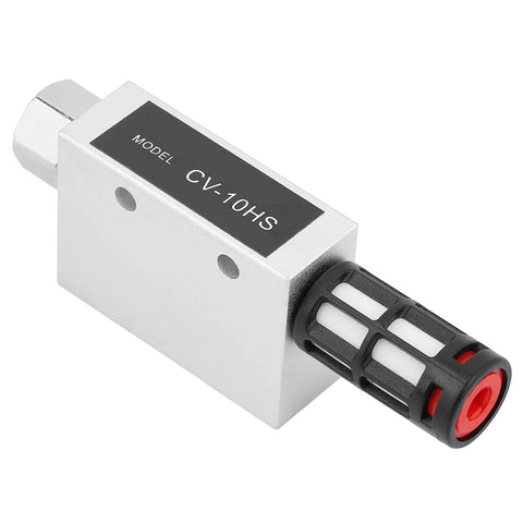 Venturi Vacuum Generator Ejector Pump made from aluminum alloy for industrial automation, side view, model CV-10HS