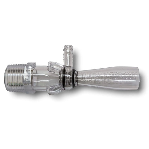 Side view of Venturi Nozzle For Aquarium Aeration And Oxygenation, Dope Performance That Replaces Messy Air Stones for tanks