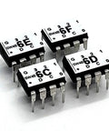Plug And Play I2C Smart I O Expander And A D Converter Module For Arduino Projects Four Pack with visible chip components