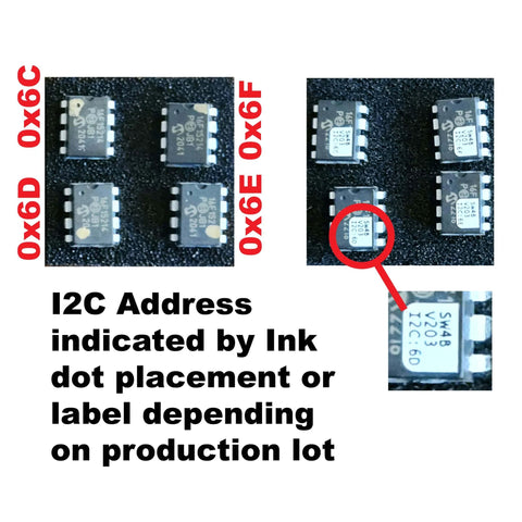 Plug And Play I2C Smart I O Expander And A D Converter Module For Arduino Projects with labeled I2C address chips