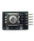 Close-up view of KY-040 rotary encoder module, part of Two Pack KY-040 Rotary Encoder Modules 360 Degree Incremental Encoders For Arduino Projects.