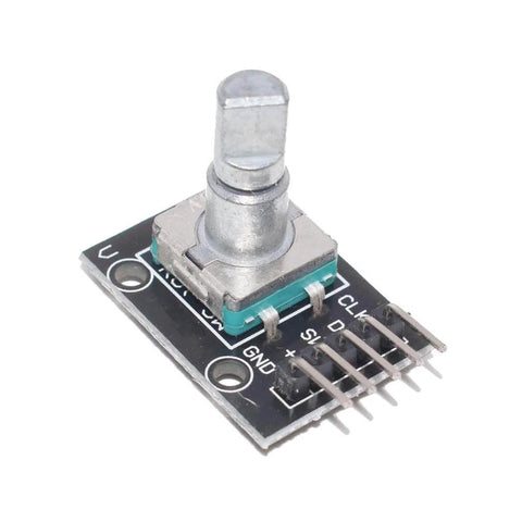 Five Pack 360 Degree Rotary Encoder Modules for Arduino Projects, 5V Pulse, close-up of encoder with sensor switches