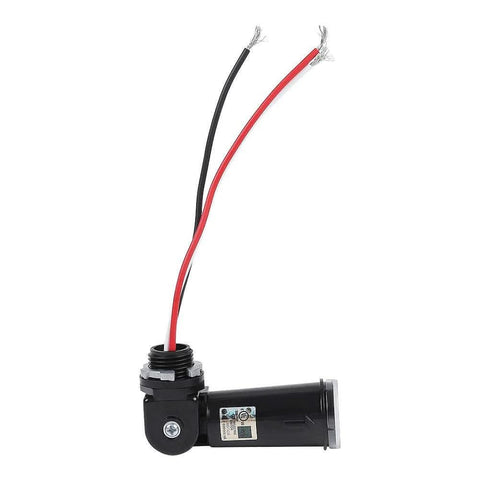 Side view of Auto Dusk To Dawn Photoelectric Switch Sensor 120V Photocell For Outdoor Lighting Flush Mount with wiring