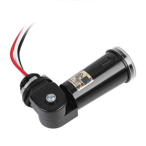 Auto Dusk To Dawn Photoelectric Switch Sensor 120V Photocell For Outdoor Lighting Flush Mount with wiring and housing