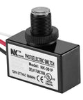 Automatic Outdoor Photocell Sensor For Nighttime Lighting Control with Photoelectric Switch 120V to 277VAC close-up view
