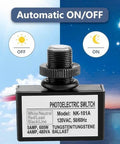 Automatic Photoelectric Light Switch With 120VAC Sensor Auto On Off Day Night Control For Energy Saving Lighting And Longer Bulb Life