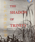 Cover of 'In the Shadow of Trinity' with Japanese text and landscape imagery, by Robert V. Vaughn.