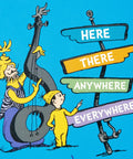13 Inch Large Dr. Seuss Graduation Gift Bag With Tissue Paper And Card Oh The Places You'll Go For High School College Kindergarten Nursing School Grads, A Must Have For Books, Clothes, Or Small Gifts featuring Dr. Seuss illustrations.