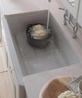 Whitehaven 36 Inch Self Trimming Stainless Steel Bottom Basin Rack With Left And Right Racks For Whitehaven Sinks Protect Dishes