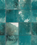 Kings Luxe Tradition Square Green Porcelain Wall Tile Glazed With Mixed Texture And Moderate Tone Variation