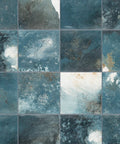 Kings Tradition Blue Porcelain Wall Tile Square Seven And Seven Eighths Inch By Fifteen And Three Quarters Inch For Indoor Walls