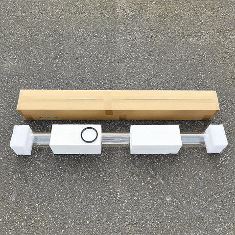 Replacement Quartz Glass Tube For Four Sided Pyramid Flame Patio Heater 49.5 Inches Tall 4 Inches Diameter Packaging