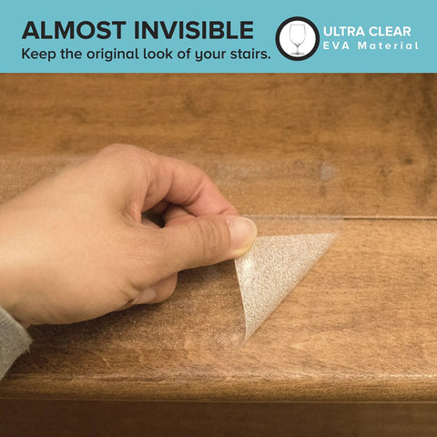Applying Clear Non Slip Tape 4 Inch By 30 Feet, Grippy Anti Slip Adhesive For Tubs, Boats, Stairs, Safe For Bare Feet
