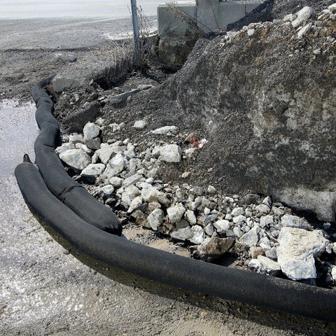 Sediment Filter Sock For Erosion Control And Storm Drain Protection, Highly Efficient Debris Barrier, flexible design in trench