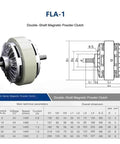 Biaxial Magnetic Particle Brake 50 Nm Torque 5 Kg Tension Heavy Duty Industrial Brake specifications and diagram