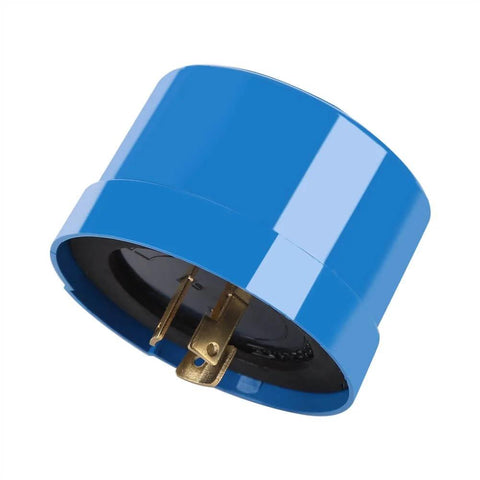 Blue Dusk To Dawn Outdoor Light Sensor Switch With Auto On Off No Fuss Photoelectric Switch for exterior lighting fixtures.