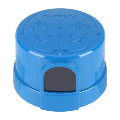 Blue Dusk To Dawn Outdoor Light Sensor Switch With Auto On Off No Fuss Photoelectric Switch for exterior lighting fixtures