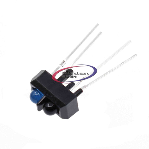 Close-up of Bulk 10 Pack Reflective Infrared Optical Sensor Module Style Photoelectric Switch for line-following robots.