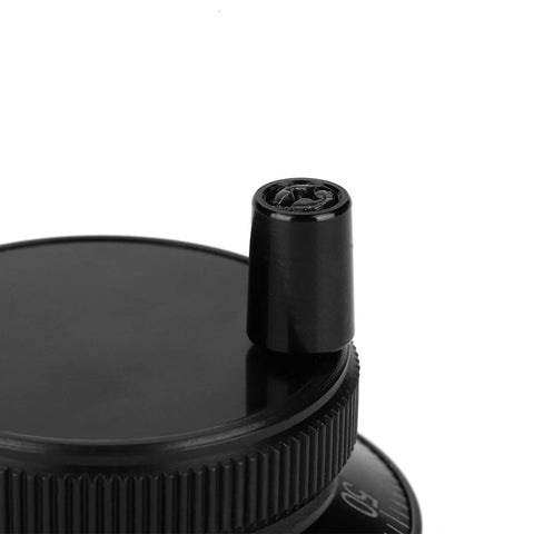 Close-up of 5V 60mm Rotary Encoder Handwheel For CNC Milling Machines Terminal Pulser Controller, aviation aluminum body, precision dial.