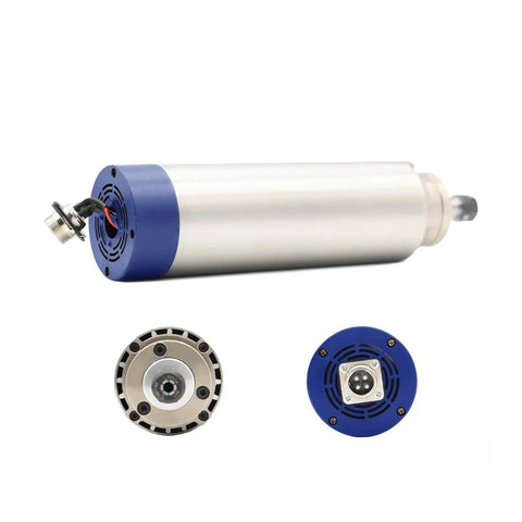 1.5kW ER11 Air Cooled Spindle With 4 Bearings 24000 RPM 65 By 204 mm Motor CNC High Speed Spindle for wood metal and plastic