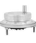 6 Terminal Manual Pulse Encoder 100PPR 5V Hand Wheel Rotary Knob for CNC with 80mm durable metal body, side view