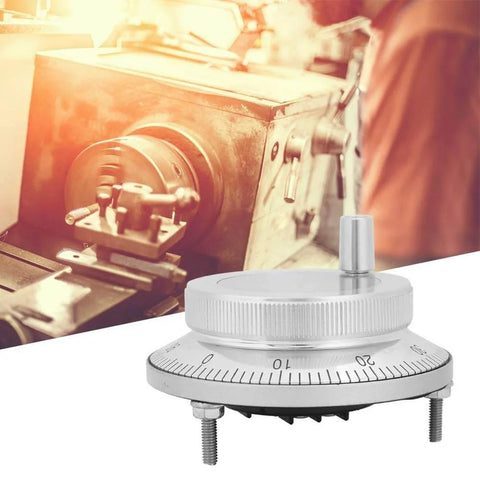 6 Terminal Manual Pulse Encoder 100PPR 5V Hand Wheel Rotary Knob For CNC Mill Router Control System with durable metal body.