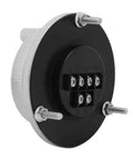 Side view of 6 Terminal Manual Pulse Encoder 100PPR 5V Hand Wheel Rotary Knob for CNC Mill Router Control System, showing metal body