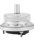 Front view of 5V 4 Terminal Manual Pulse Generator Handwheel for CNC Mills Routers And Lathes 60mm Rotary Encoder Knob with Handle