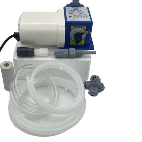 Chem Flow Diaphragm Pump For Chemical Dosing And Water Conditioning, Delivers Up To 15 GPD At 100 PSI, 115 Volt Metering Pump