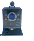 Front view of Precision Controls Diaphragm Metering Pump for Chlorine and Chemical Water Treatment 63.36 GPD at 75 PSI 115 Volt