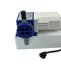 Chem Flow Diaphragm Metering Pump For Chlorine And Water Conditioning Applications, 15 GPD Max, 100 PSI, 230 Volt, side view