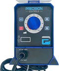 Front view of diaphragm metering chlorine water pump for chemical dosing, 31.6 GPD at 150 PSI, PF30-P2-000 PF Series