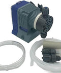 Diaphragm Metering Chlorine Water Pump For Chemical Dosing, 31.6 GPD At 150 PSI, PF30-P2-000 PF Series with hoses and connectors