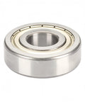 Side view of Ten Pack 6201 1/2 ZZ ball bearing sealed chrome steel pre lubricated 12.7 by 32 by 10 mm for Coleman RV air conditioner fan motors.