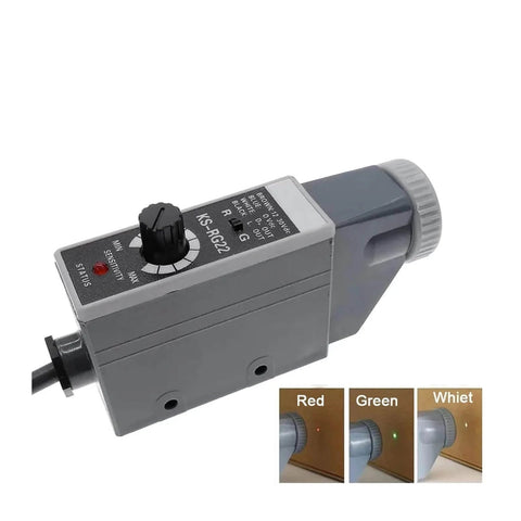 Color Code Sensor Photoelectric Mark Detection Switch For Precise Color Coding, 10-30V DC, Coaxial Reflection Type, Model KS-RG22