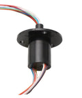 Go To Compact 22mm Flange Slip Ring With 2A Current Rating, showing conductive ring brush and multiple colored channels.