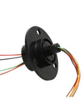 Go To Compact 22mm Flange Slip Ring with 2A current, wires visible