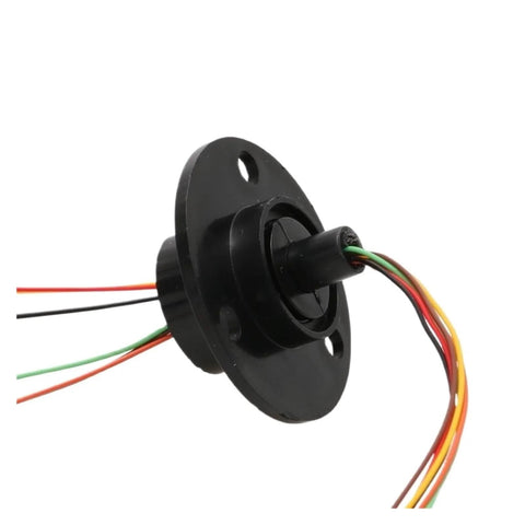 Go To Compact 22mm Flange Slip Ring with 2A current, wires visible