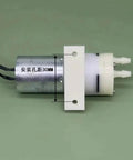 Side view of Tiny DC 6V To 12V Micro Water Pump Delivers 500mL Per Minute Diaphragm Self Priming Pump for DIY projects, 27mm head.