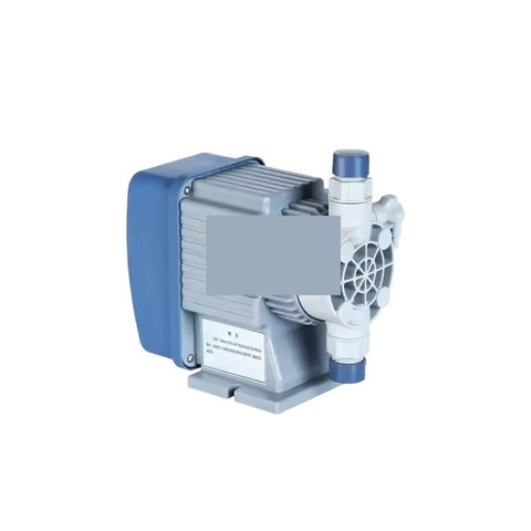 Side view of compact diaphragm metering pump with electromagnetic drive for no brainer precision in chemical dosing and fluid control model WS 09 03 S and WS 03 07 S for lab water treatment