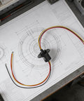 High Current Slip Ring Rotating Connector With 3 Wires 10A 22Mm Diameter for test equipment on technical drawing