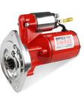 Front view of Dynaforce 5090 Starter Red Sbf with three quarter inch depth ring gear and ball bearing supported armature.