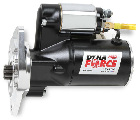 Dynaforce 5090 Starter Red Sbf with three quarter inch depth ring gear ball bearing supported armature and pinion gear