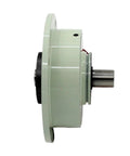 Side view of Tiny Magnetic Particle Brake Clutch PMB 0.5KG 5NM 24V, alloy body, used for tension control and high frequency operation.