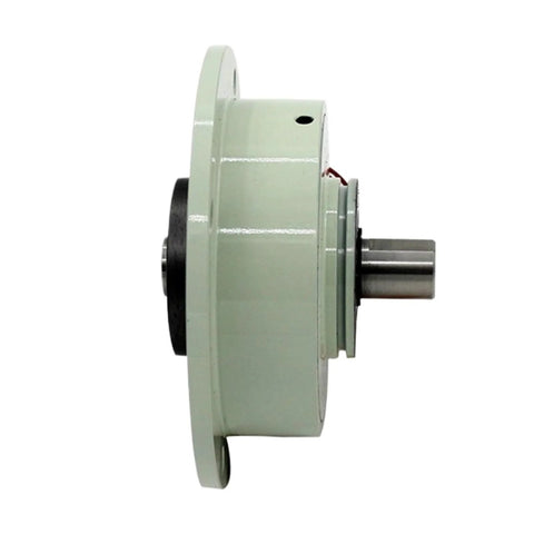 Side view of Tiny Magnetic Particle Brake Clutch PMB 0.5KG 5NM 24V, alloy body, used for tension control and high frequency operation.