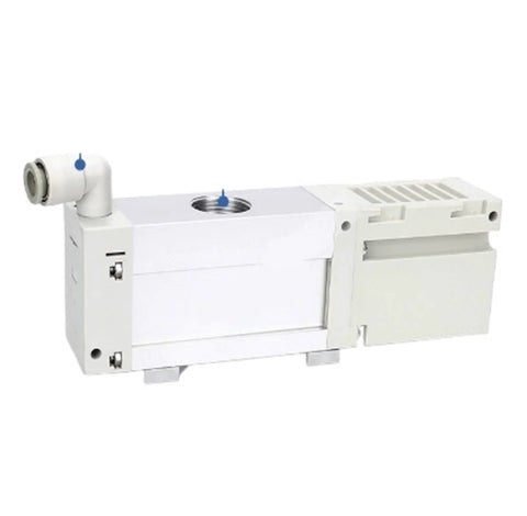 Multi Stage Vacuum Generator With Integrated Control Valve And Silencer for space saving, high efficiency vacuum system