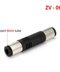 Industrial Pneumatic Vacuum Ejector For Air Suction And Automation ZV06, side view showing 6mm tube insertion.