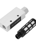Compact Pneumatic Air Exhaust Vacuum Generator With Aluminum Alloy Ejector And Silencer Precision Threaded Connection For Vacuum Suction Cups The Go To For Pneumatic Grippers And Manipulators CV 20HS displayed against a white background