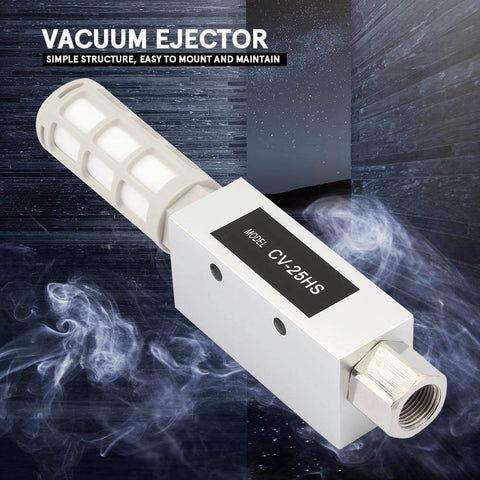 CV-25HS Compact Compressed Air Regulator And Vacuum Ejector For Pneumatic Systems, Aluminum Alloy Body, 2.5mm Nozzle